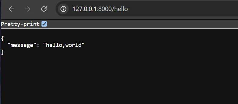 JSON 响应示例